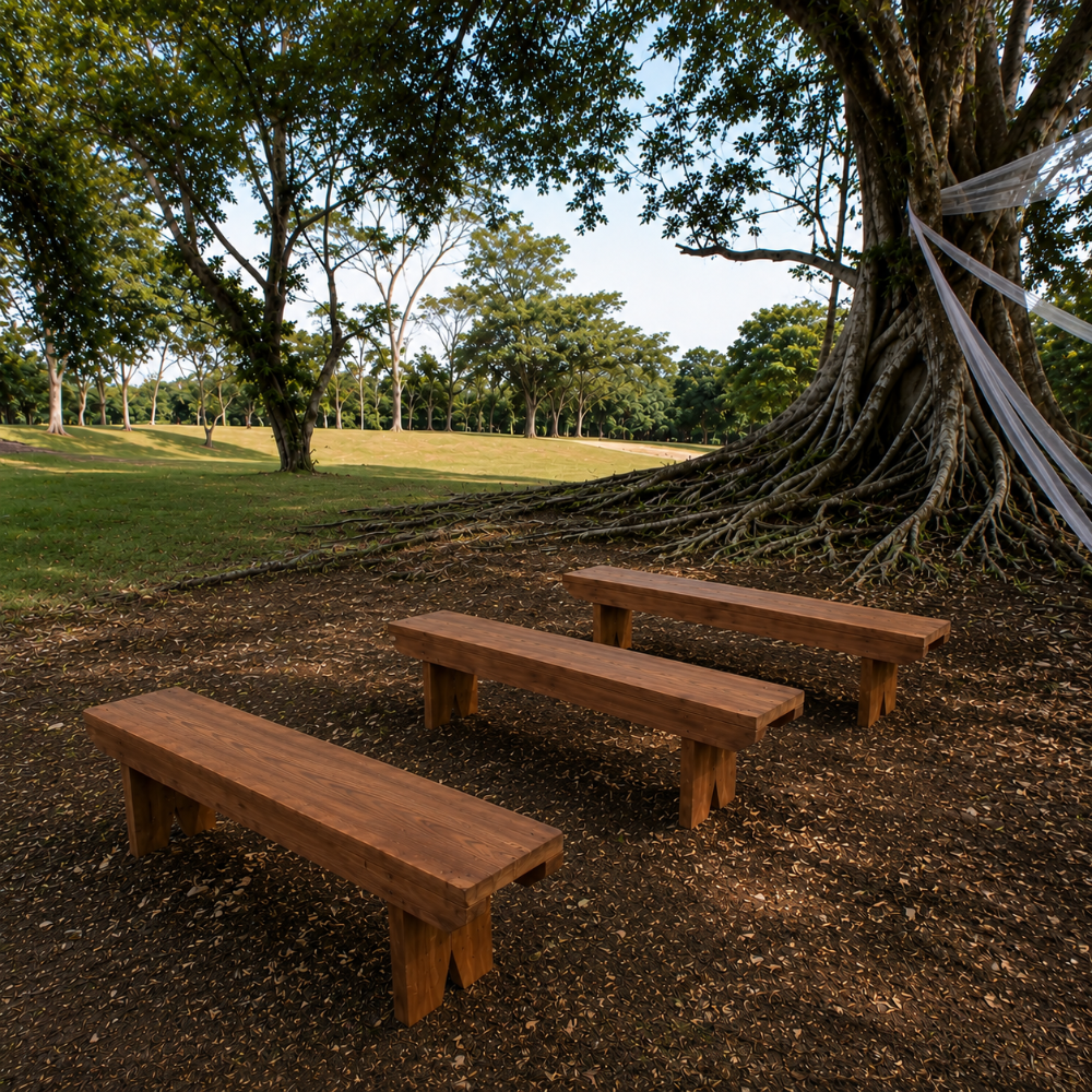 Rustic Timber Bench