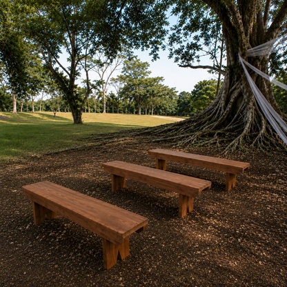 Rustic Timber Bench
